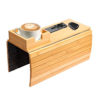 Bamboo Foldable Couch Armrest Tray™