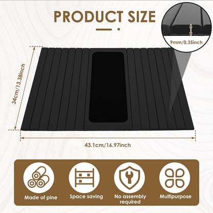 Bamboo Foldable Couch Armrest Tray™